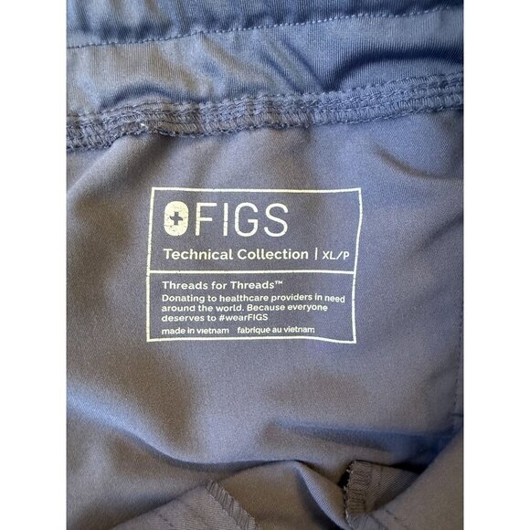 Figs Zamora Jogger Scrub Bottoms Gray/Blue Size XL/P - Picture 4 of 4